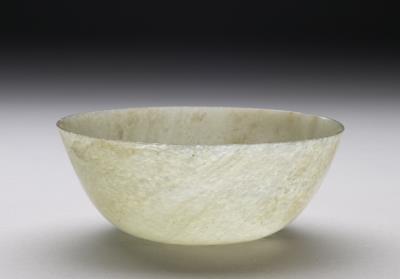 图片[3]-Jade bowl and a white embroidered wrapper with a floral pattern, Qing dynasty, 18th c., probably a work of the Muslim regions-China Archive